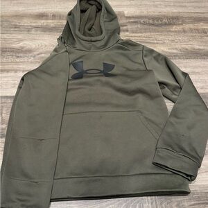 Under Armour Kids Hoodie in Olive Green